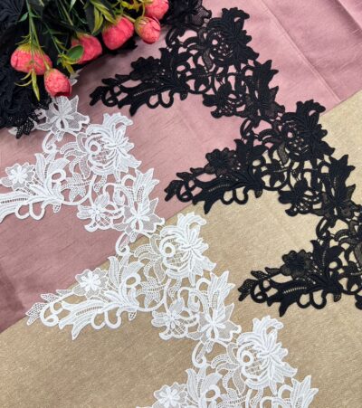 Guipure Flower Crown 9.5'' Lace