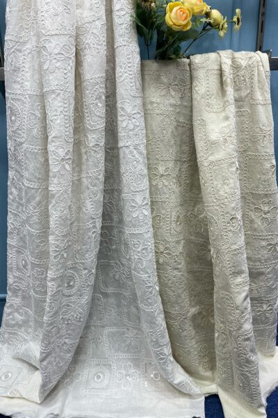 Cord With Sequins Fabric - Image 2